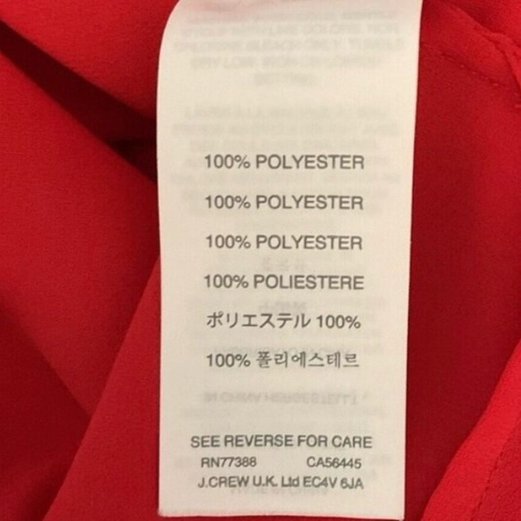 J.Crew Red Drapey Keyhole Top - Picture 8 of 8